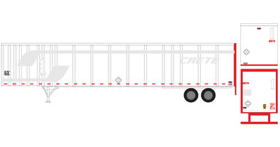 Semi-Trailer Ghosted Crete