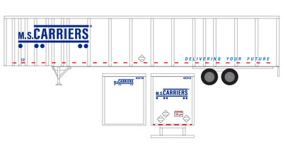 S Scale (1:64) - Semi-Trailer MS Carriers 53ft