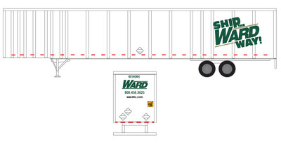 Semi-Trailer Ward Trucking 53ft Ship Ward Way