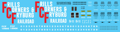 Frills Corners Fryburg Autoparts Box Car 8 Door Black