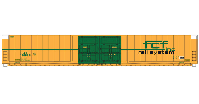 Frills Corners Fryburg Autoparts Box Car 4 Door Yellow
