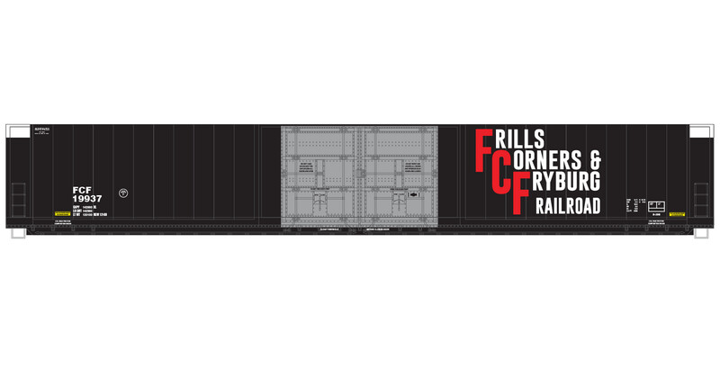 Frills Corners Fryburg Autoparts Box Car 4 Door Black