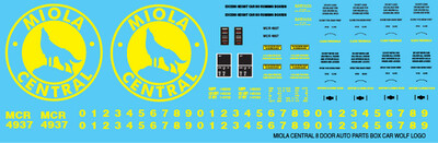 Miola Central Wolf Logo Autoparts Box Car 8 Door