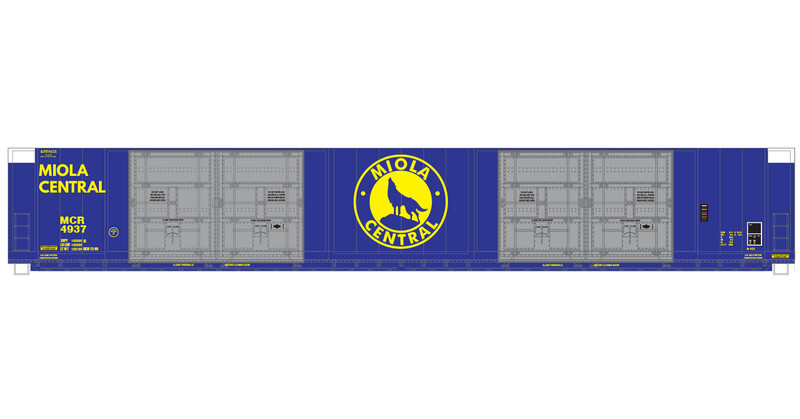 Miola Central Wolf Logo Autoparts Box Car 8 Door