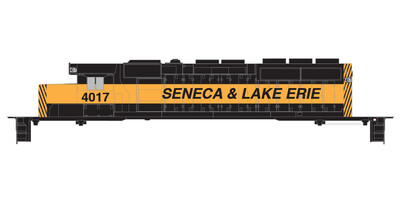 Seneca Lake Erie Locomotive SD40-2 Black Orange Stripe