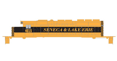 Seneca Lake Erie Locomotive SD40-2 Orange Black Stripe