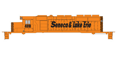 Seneca Lake Erie Locomotive SD40-2 Black Speed Lettering