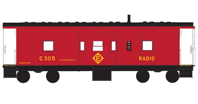 Erie Lackawanna Bay Window Caboose Decals Red/Yellow