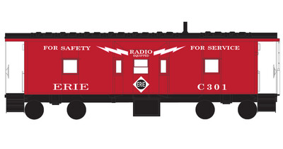 Erie Railroad Bay Window Caboose Decals
