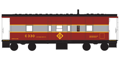 Erie Lackawanna Bay Window Caboose Decals Maroon/Gray