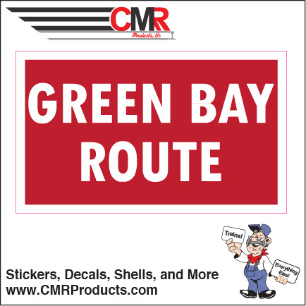Green Bay Route Bold Vinyl