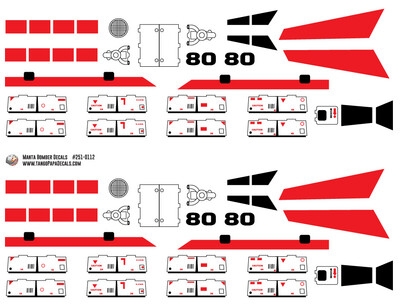 Manta Bomber Decal Sheet