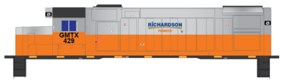 GMTX Leasing Richardson Pioneer Locomotive Decals