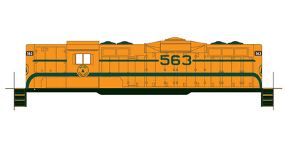 Maine Central Yellow GP9 Tree Logo Locomotive Decals