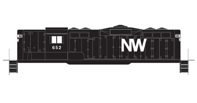Norfolk Western Black GP7 Locomotive Decals