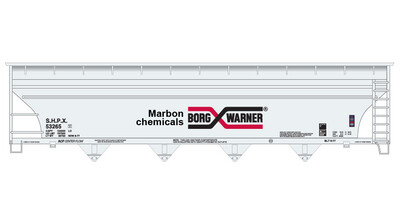 Borg Warner 4 Bay Centerflow Covered Hopper Decals