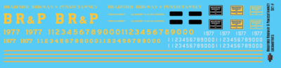 Bradford Ridgway Punxsutawney Locomotive Decals