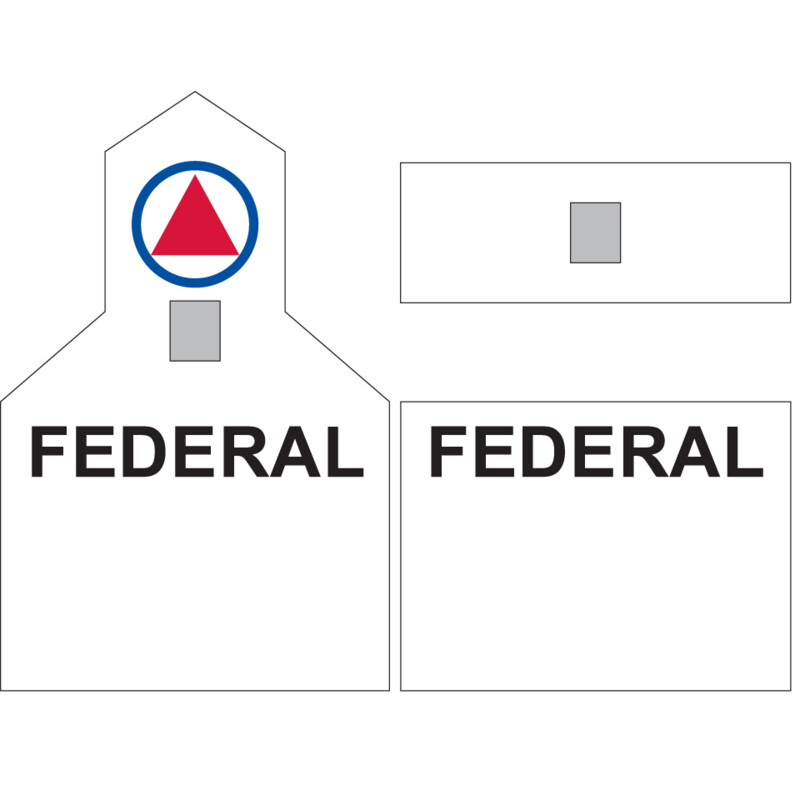 Grain Elevator - Federal Black Letter Decals