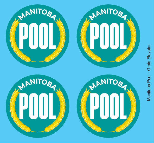 HO Scale - Grain Elevator - Manitoba Pool Decals