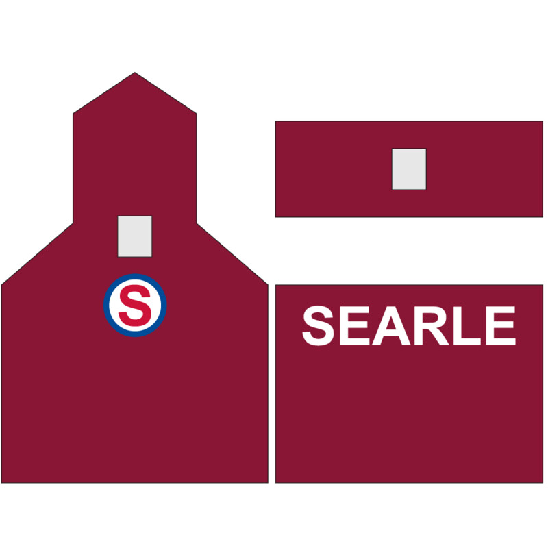 Grain Elevator - Searle White Letter Decals