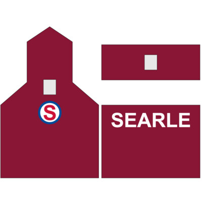Grain Elevator - Searle White Letter Decals