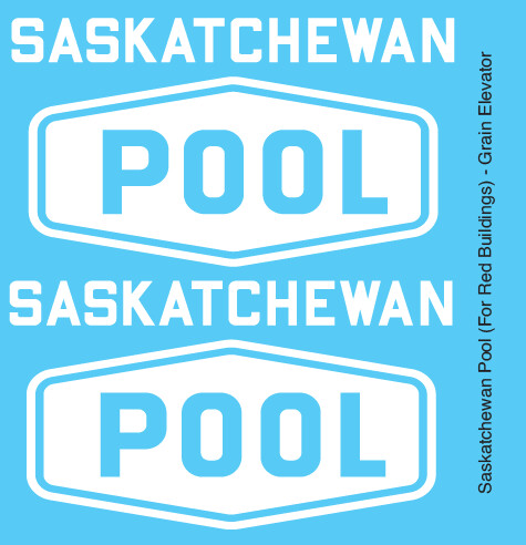 Grain Elevator - Saskatchewan Pool Red Building Decals