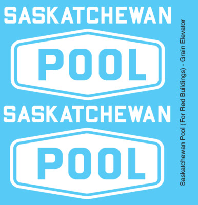 Grain Elevator - Saskatchewan Pool Red Building Decals