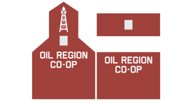 Grain Elevator - Oil Region Co-Op Decals