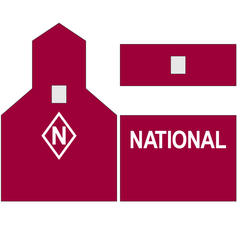 Grain Elevator - National White Letter Decals
