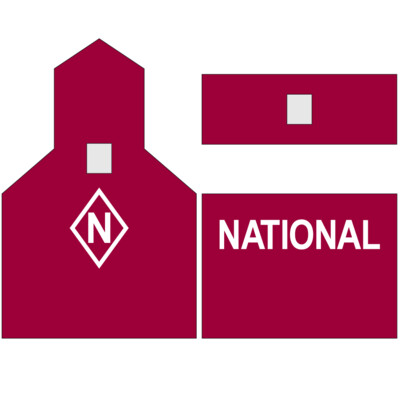 Grain Elevator - National White Letter Decals
