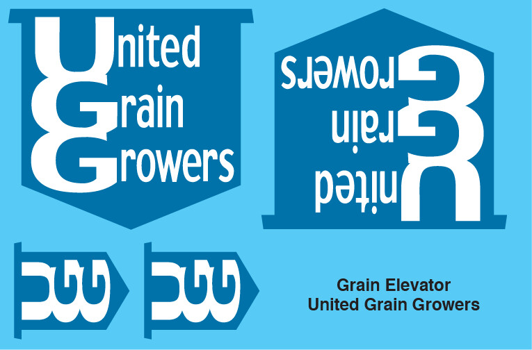 Grain Elevator - United Grain Growers Decals