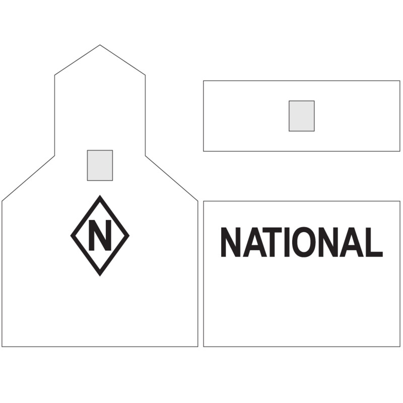 Grain Elevator - National Black Letter Decals