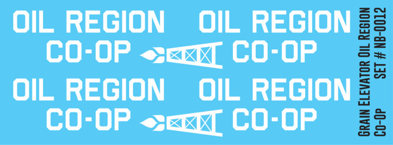 HO Scale - Grain Elevator - Oil Region Co-Op Decals