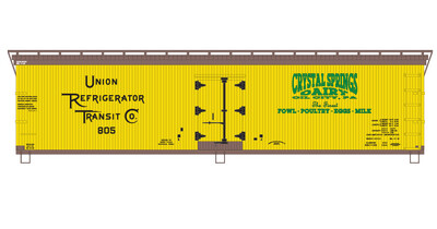 Crystal Springs Dairy Billboard Reefer Decals