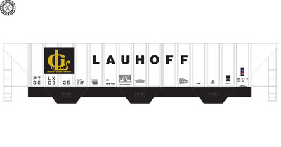Lauhoff Grain Company 3 Bay Covered Hopper Decals