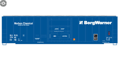 Borg Warner 50ft Single Door Box Car New Logo Decals
