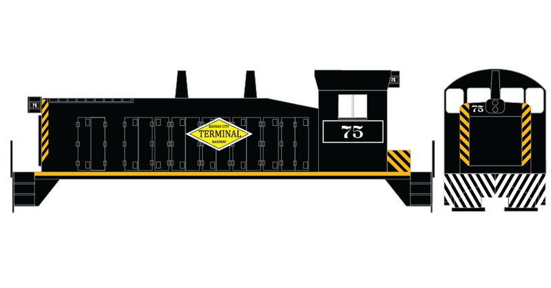 Kansas City Terminal Switcher Locomotive Decal