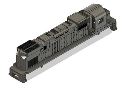 TT Scale Alco C424 Locomotive Shell