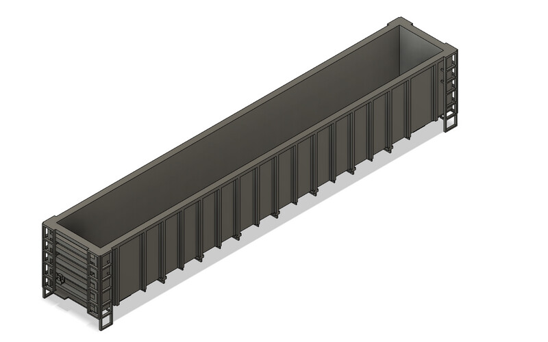 N Scale - Gunderson 65ft High Side Gondola