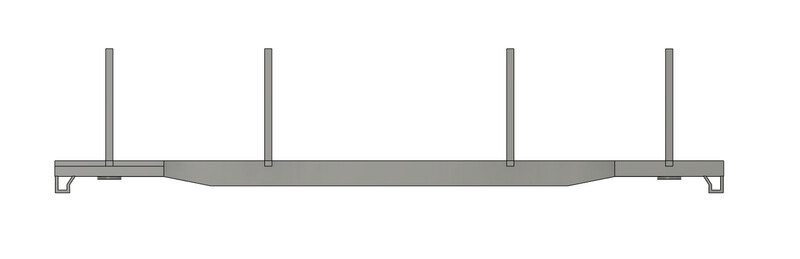 Z Scale - National Steel Log Car