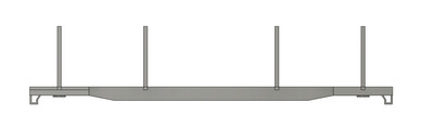 Z Scale - National Steel Log Car