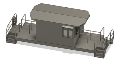 N Scale - Erie Lackawanna T10 Series Transfer Caboose
