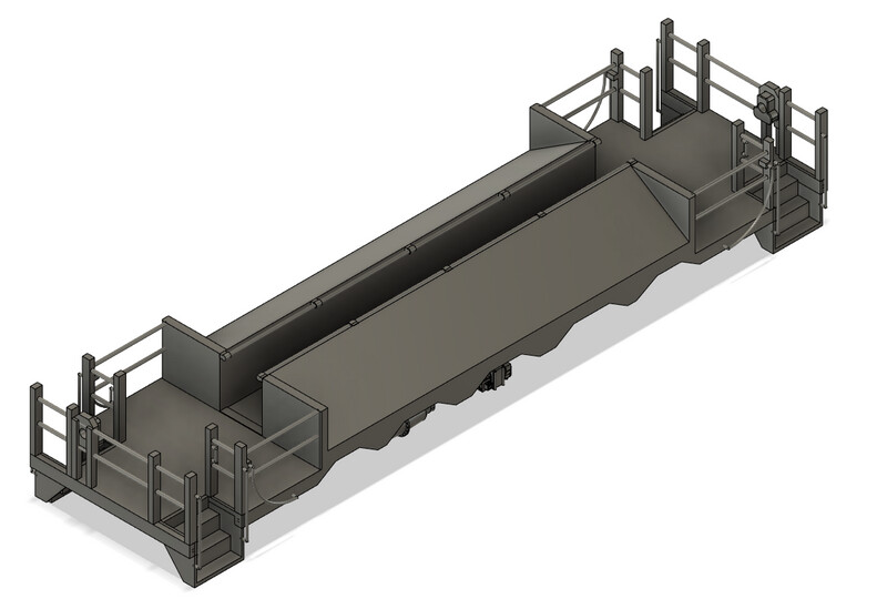N Scale - Conrail Shared Assets Shove Platform