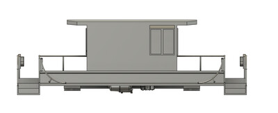N Scale - Norfolk Western R1 Terminal Rider Caboose