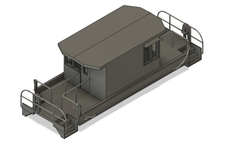 N Scale - Norfolk Western R1 Terminal Rider Caboose