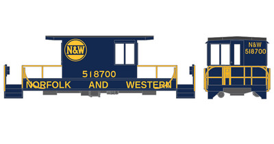 Norfolk Western R1 Transfer Caboose Blue Yellow Scheme Decals