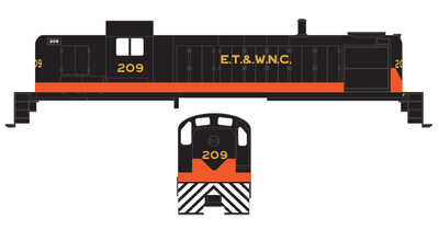 O Scale - East Tennessee &amp; West North Carolina RS3 Locomotive Decals