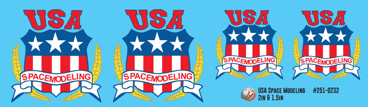 USA Space Modeling 2in Logo Decals
