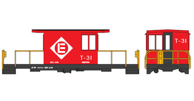 Erie Lackawanna T Series Transfer Caboose Decal Set