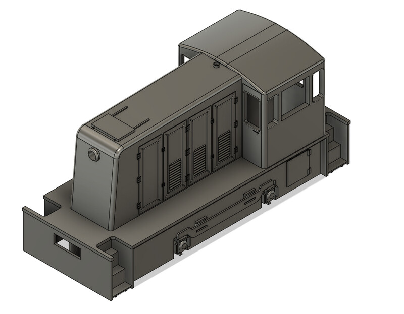 HO Scale GE 35ton Locomotive Shell